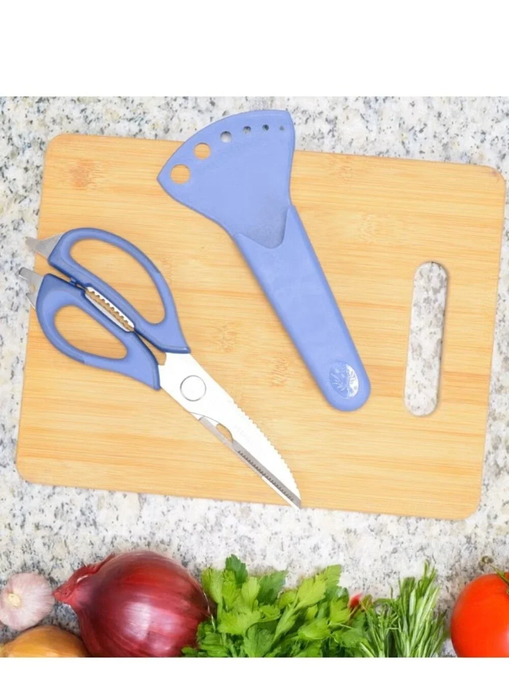 The Pioneer Woman Blue 8-in-1 Kitchen Shears